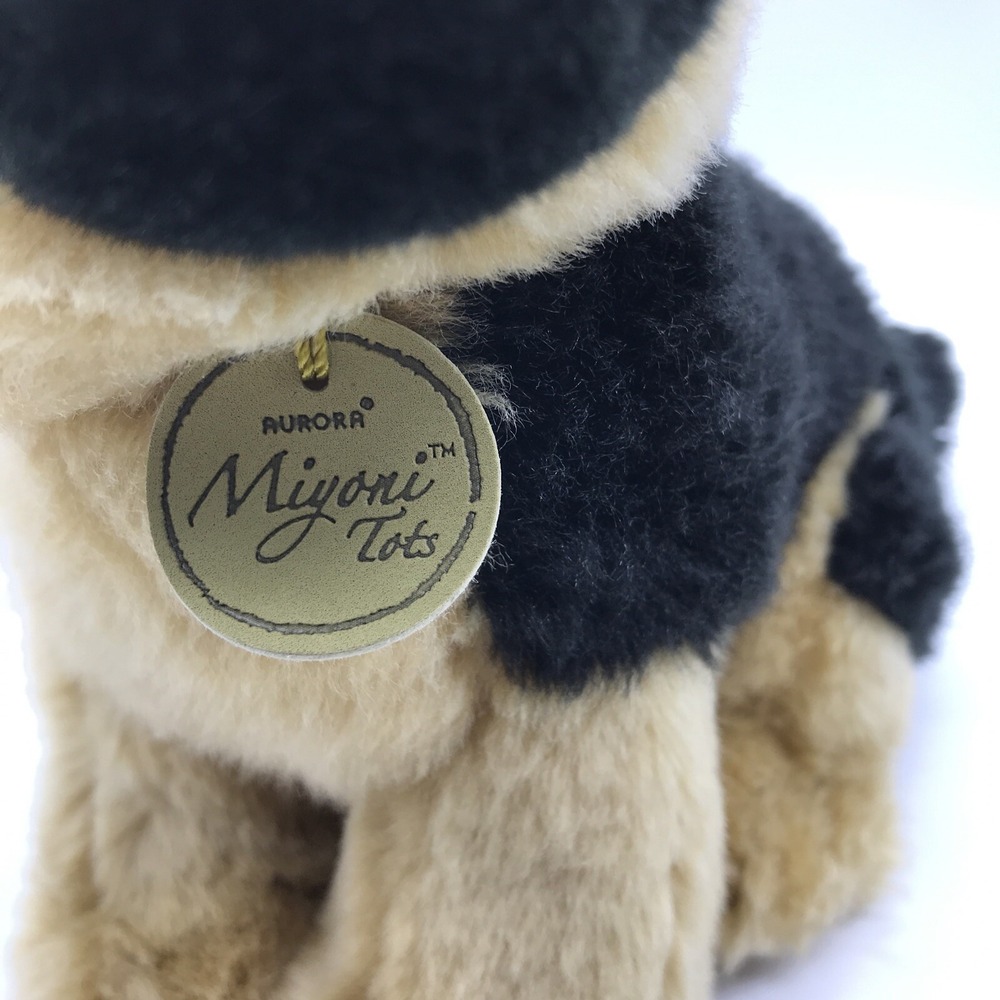 Aurora Miyoni Tots German Shepherd Puppy Plush Stuffed Animal Black Tan 8 Inch - Picture 2 of 8